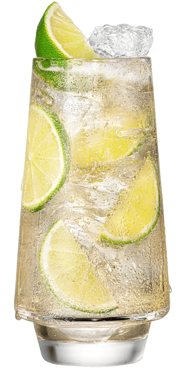 Malibu and ginger ale