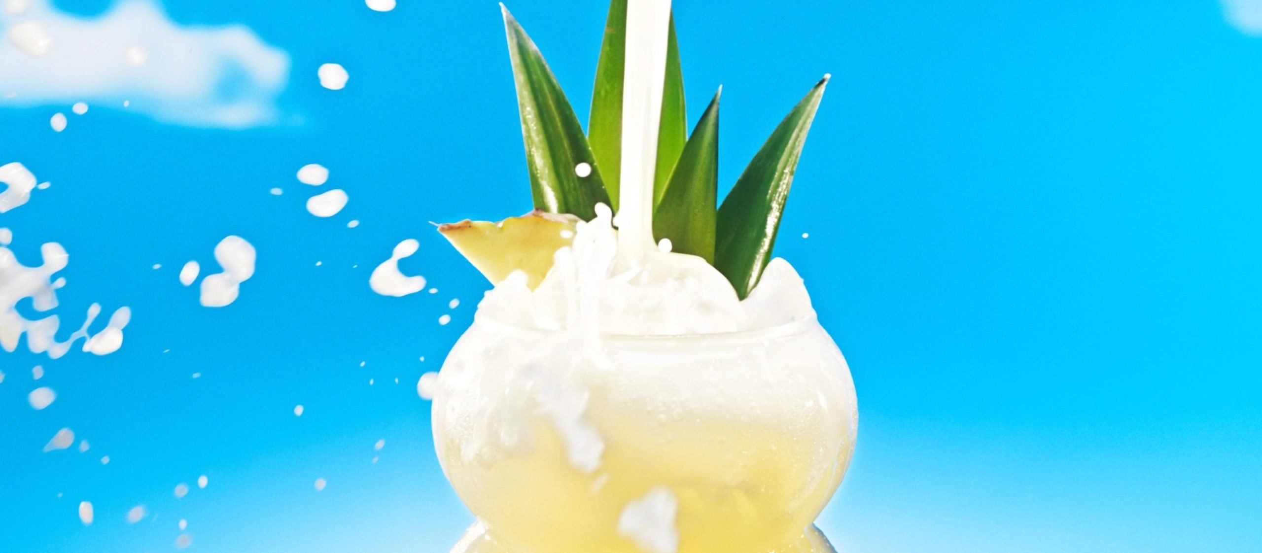 Malibu piña colada cocktail