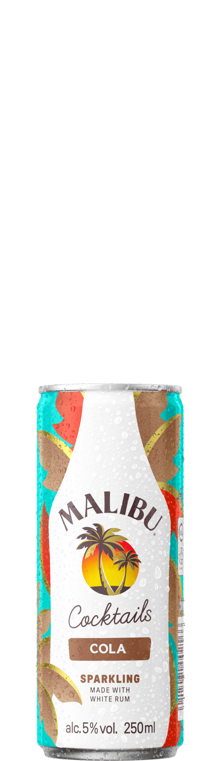 Malibu RTD Cola can packshot front