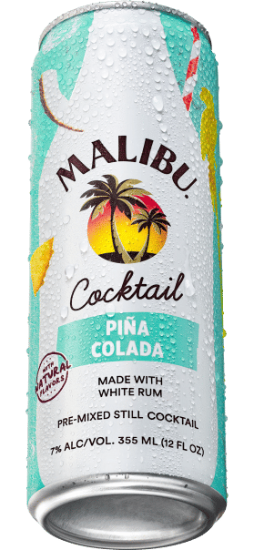 Malibu Pina Colada RTD can cocktail