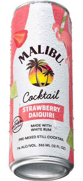 Malibu RTD Can Strawberry Daiquiri cocktail