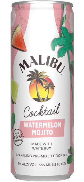 Malibu RTD Watermelon mojito cocktail
