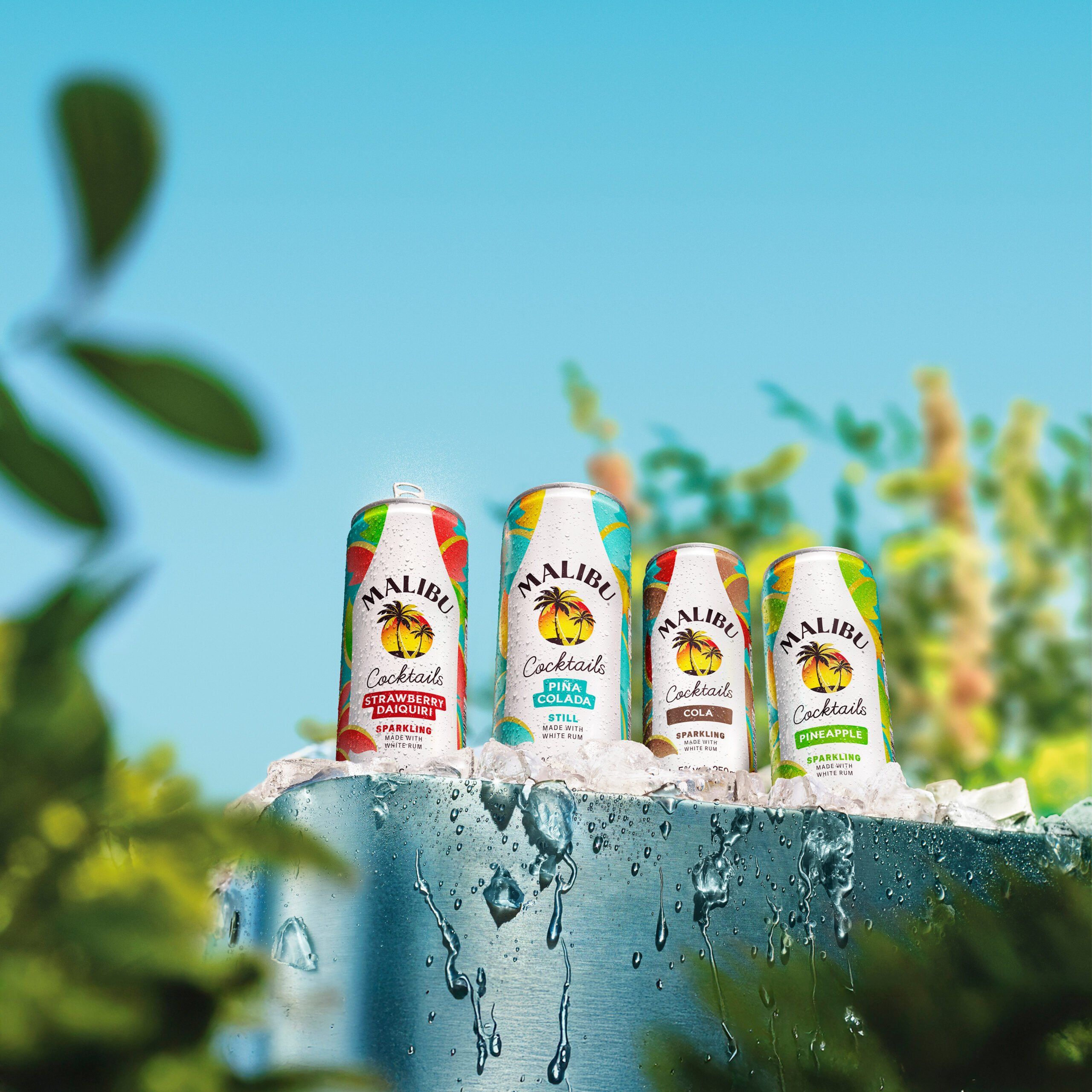 Malibu RTD cans product range