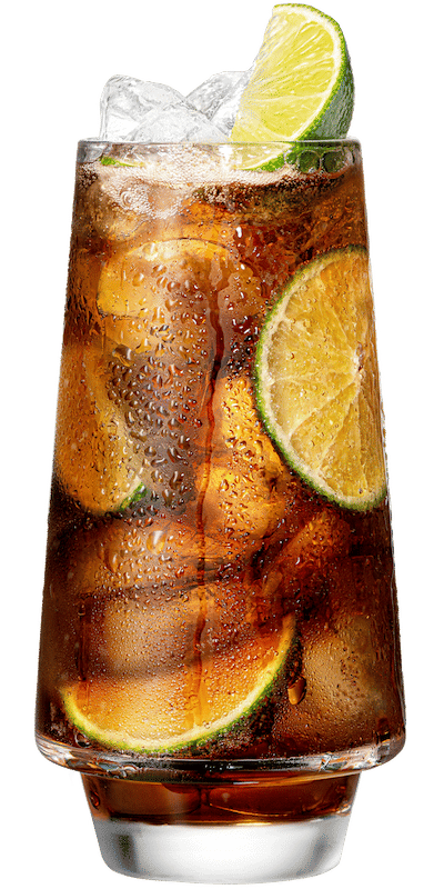 Malibu cola drink