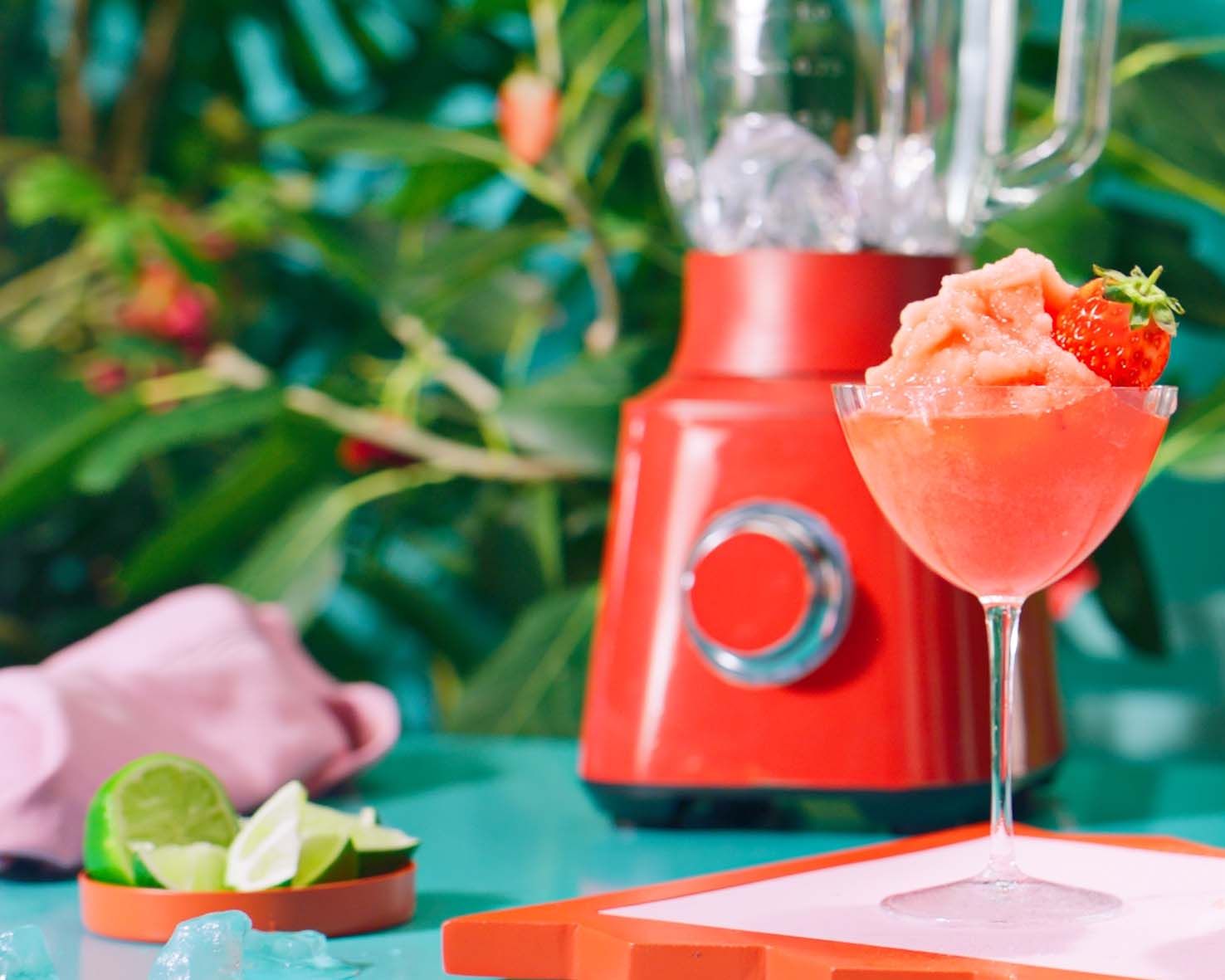 Malibu frozen strawberry daiquiri cocktail