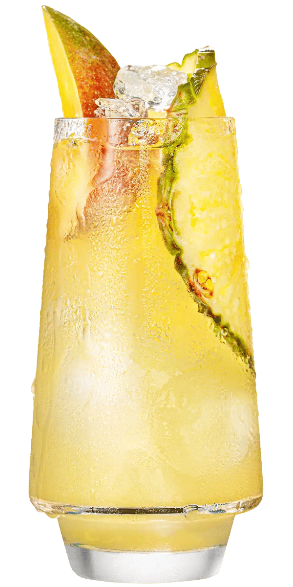 Malibu mango with pineapple juice