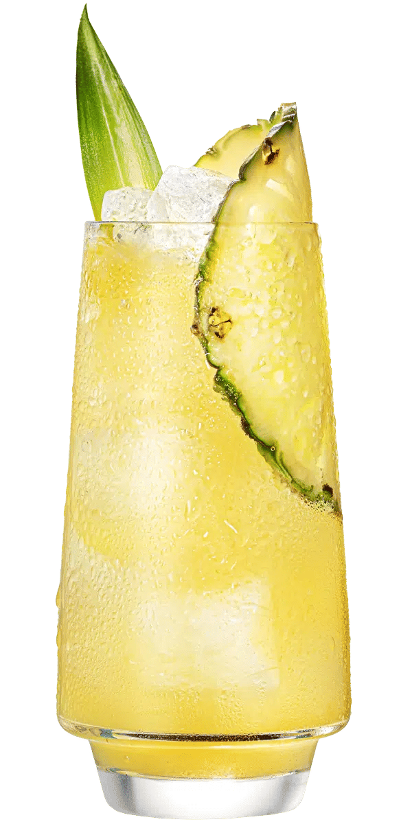 Malibu pineapple with pineapple juice