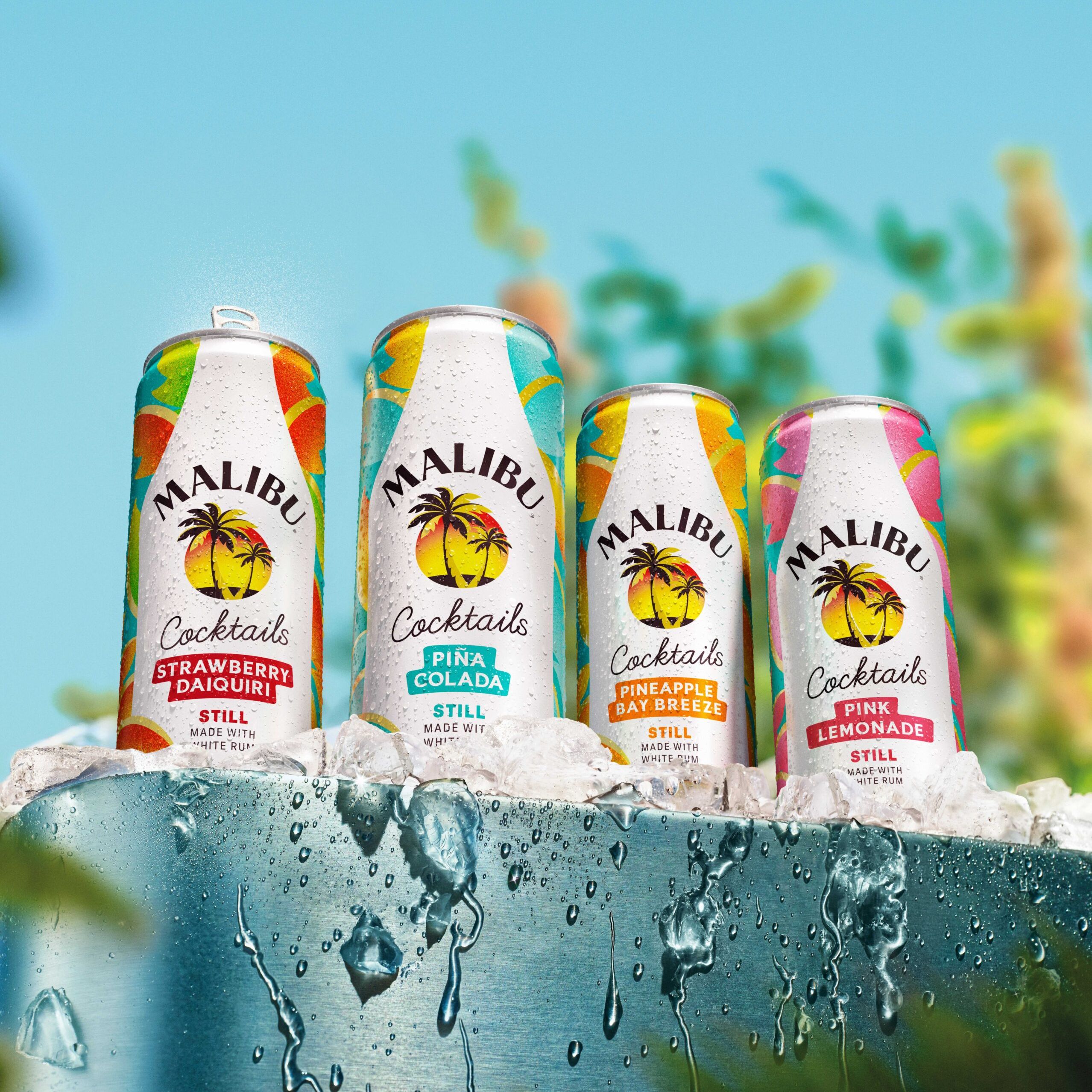 Malibu RTD cans product range