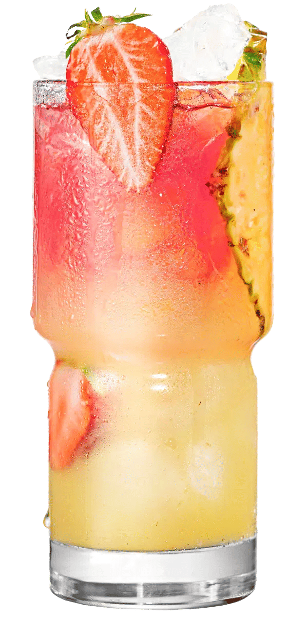 Malibu strawberry bay breeze