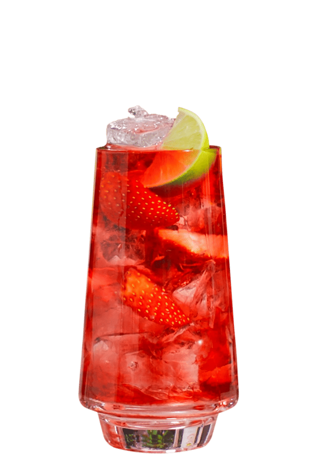 Malibu strawberry woo woo drink