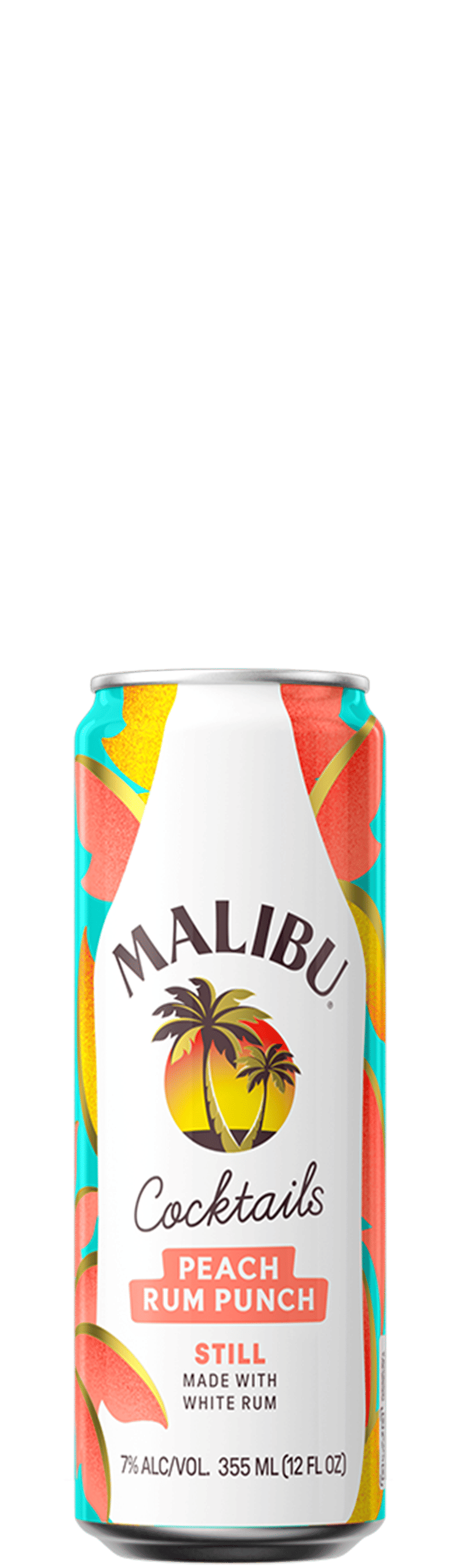 Malibu RTD Peach Rum can packshot