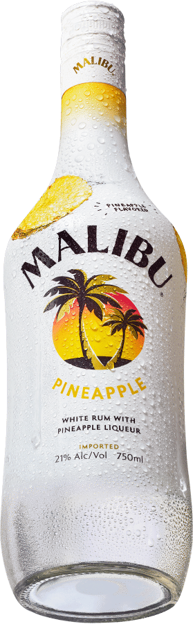 Malibu pineapple bottle