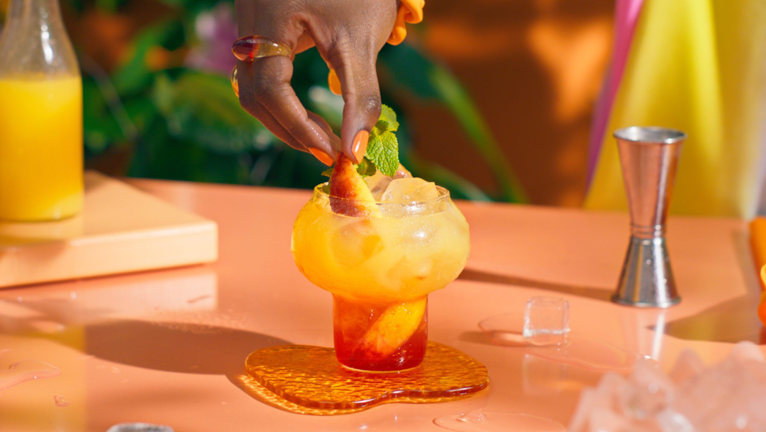 peach rum punch