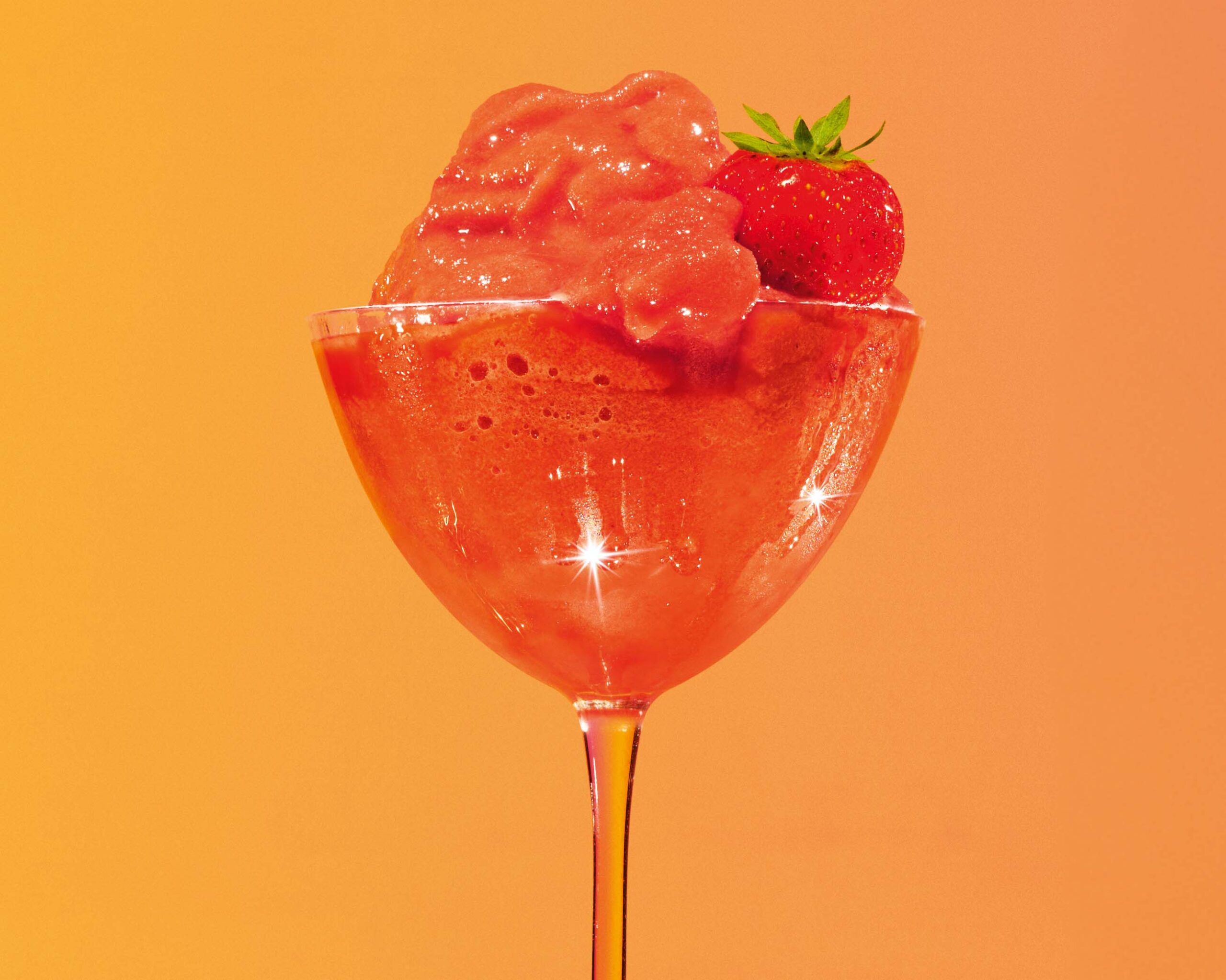Frozen Strawberry Daiquiri close up