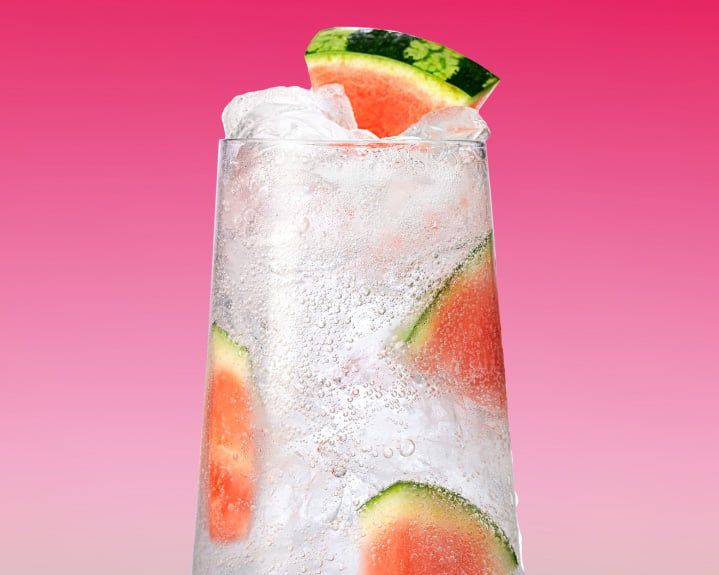 Watermelon and soda water