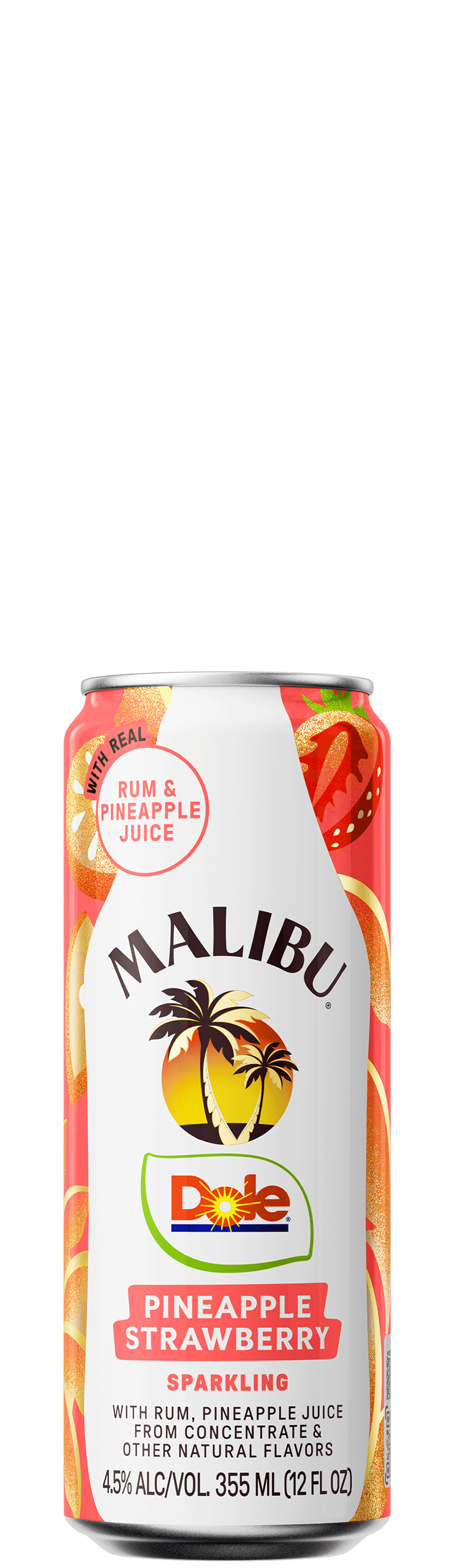 Malibu Dole Pineapple Strawberry Can