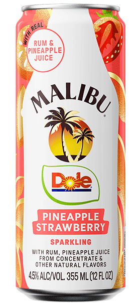 Malibu Dole Pineapple Strawberry Can