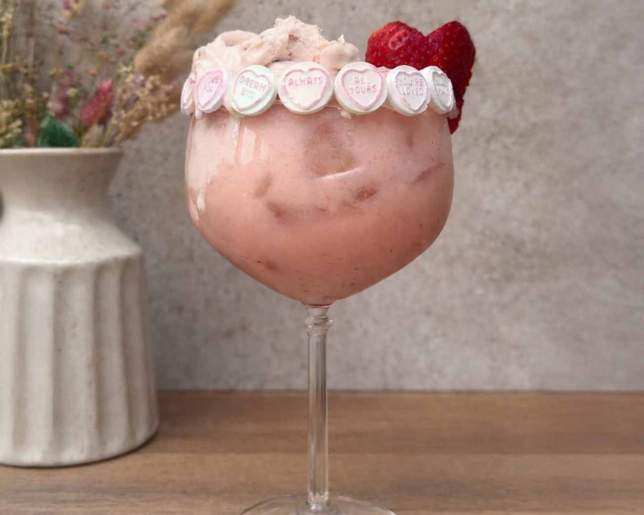 Strawberry Colada Float