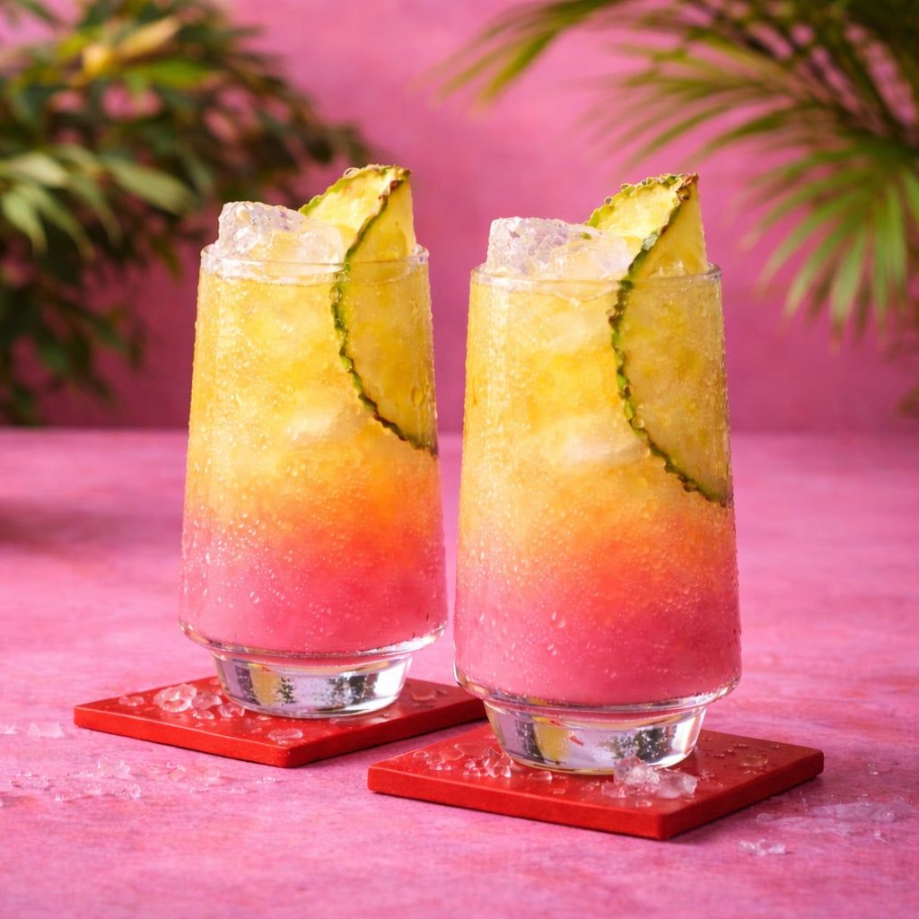 Malibu Pink and Pineapple Juice