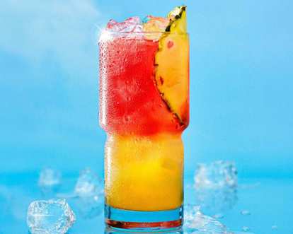 Colourful bay breeze drink