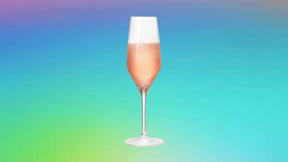 Malibu Baubelini drink in a champagne glass