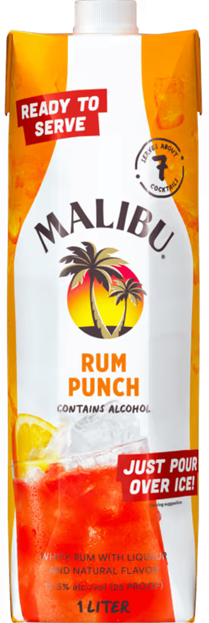 Malibu Rum Punch Ready to serve