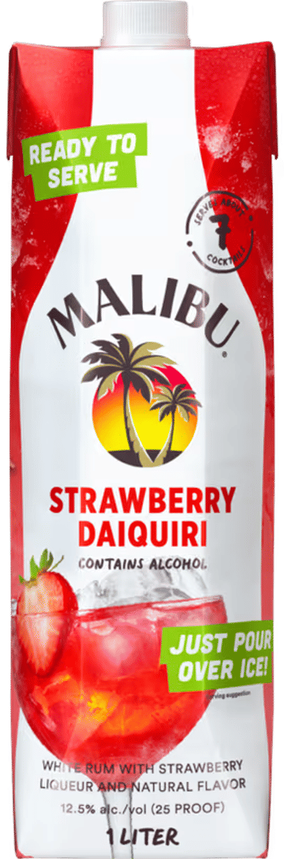 Malibu Strawberry Daiquiri ready to serve