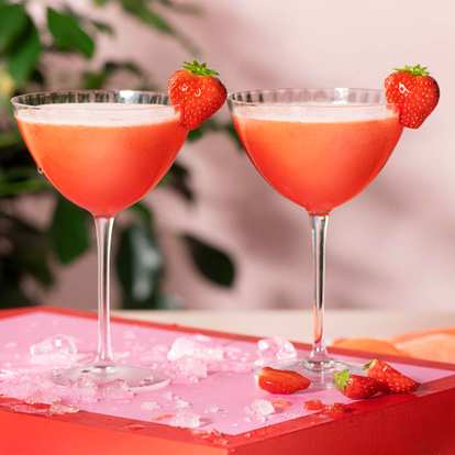 2 Malibu Strawberry Daiquiris
