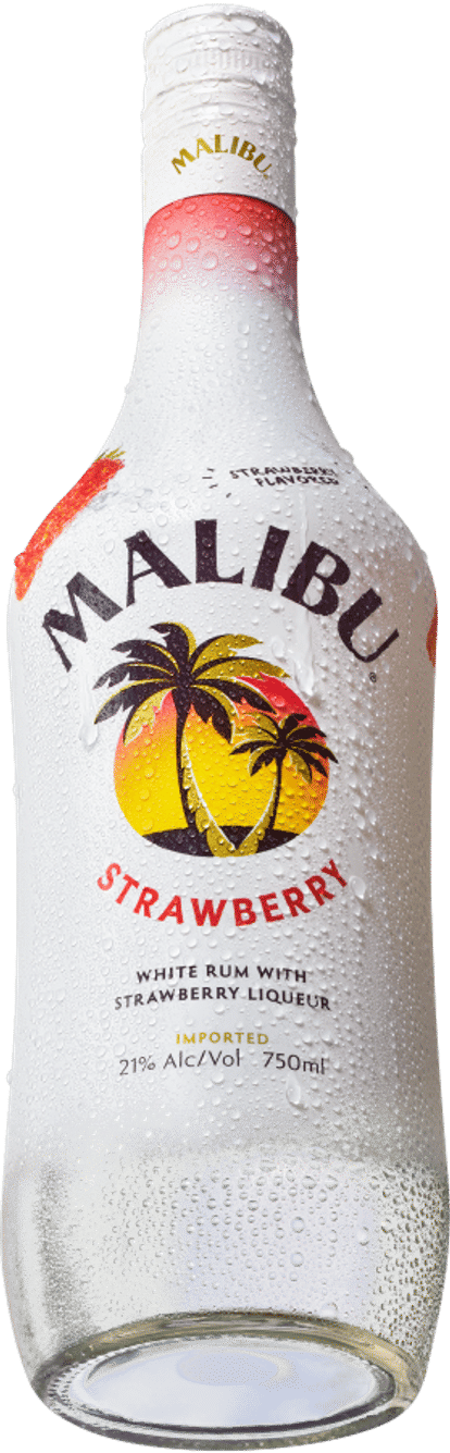 Malibu strawberry bottle