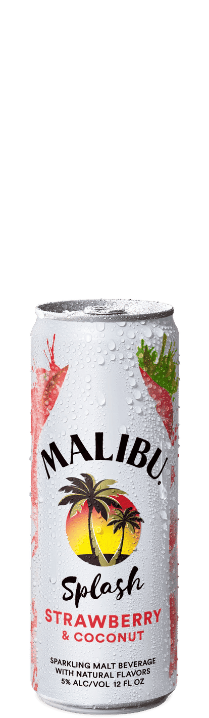 Malibu Strawberry coconut splash can