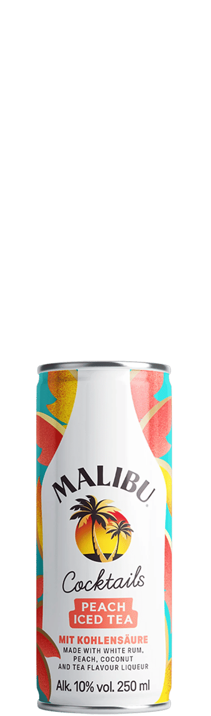 Malibu Peach Iced Tea Can