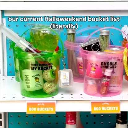the coven just got their Halloweekend assignment! save these boo buckets now, summon ingredients later (in the comments)…